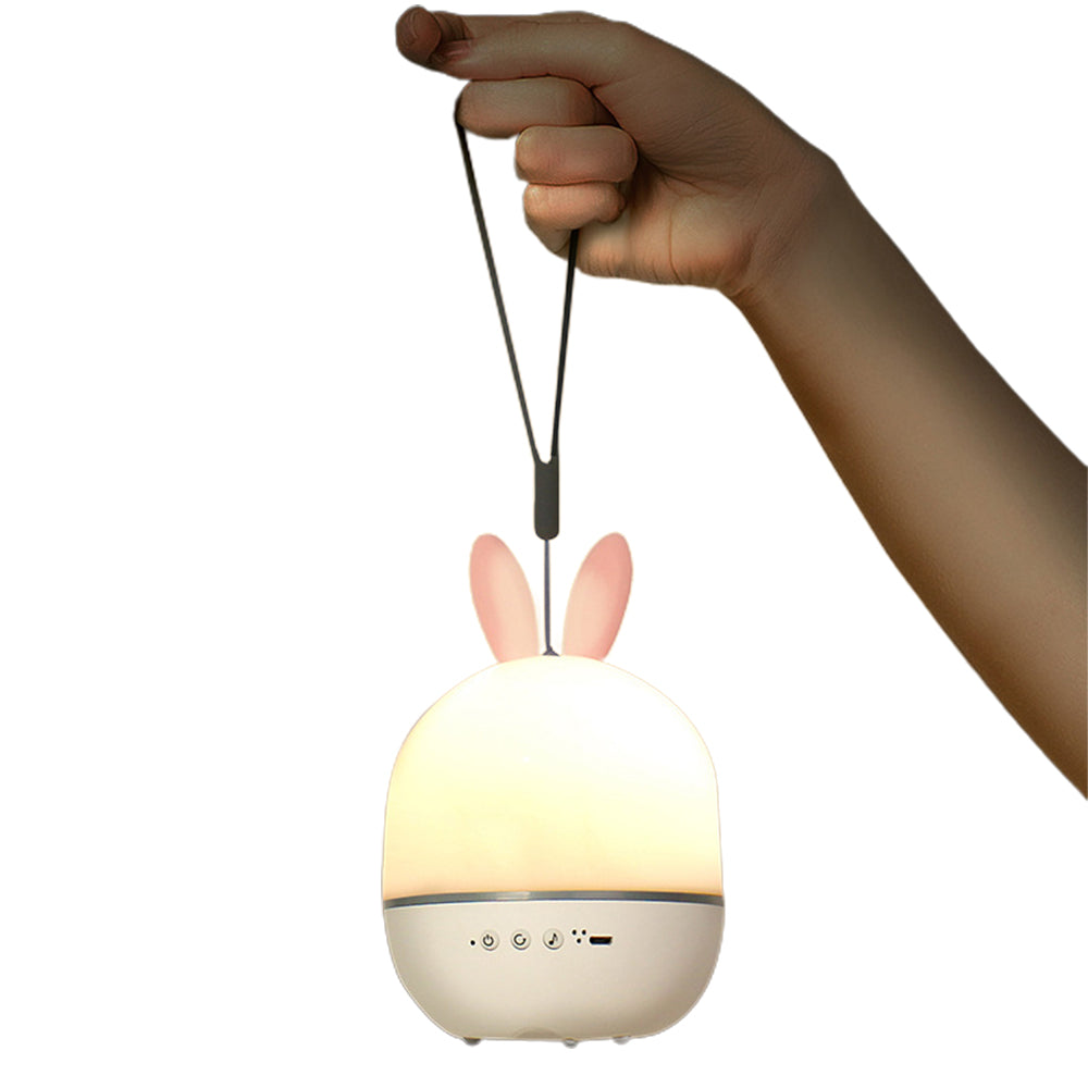 Star Night Light Projector 3 in 1 Rechargeable Rotating Elk Rabbit Night Lamp Classic Music Box -Rabbit