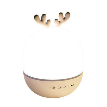 Star Night Light Projector 3 in 1 Rechargeable Rotating Elk Rabbit Night Lamp Classic Music Box -Elk