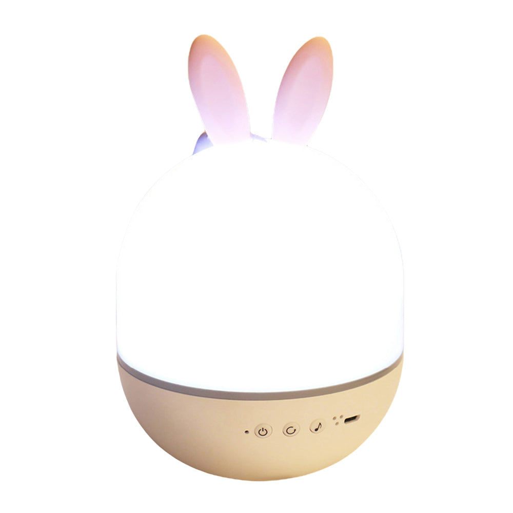 Star Night Light Projector 3 in 1 Rechargeable Rotating Elk Rabbit Night Lamp Classic Music Box -Rabbit