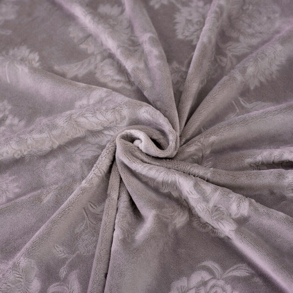 Sofa Cover Vintage Embossed Flower Sofa Cover Stretch Chair Couch Slipcovers - Grey/One-Seater