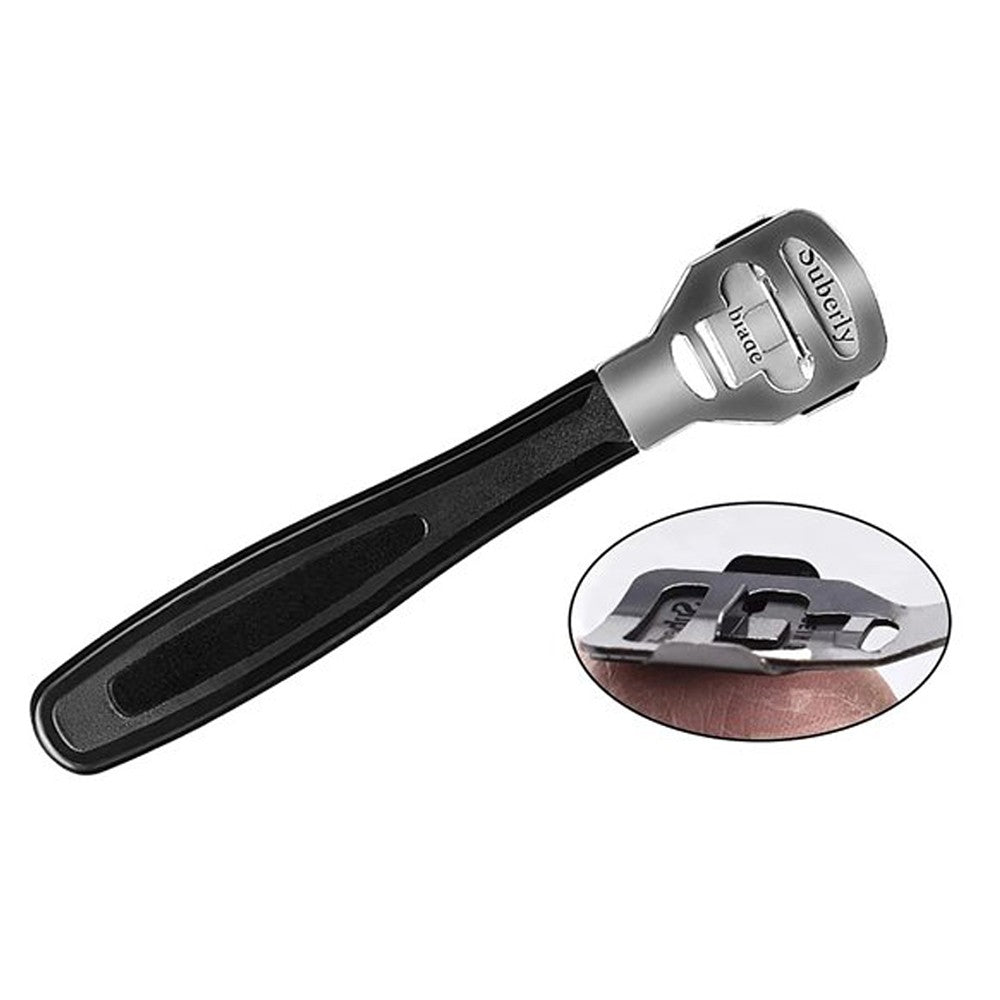 Electric Foot File Callus Remover with 10-Piece Pedicure Tool Set - Black