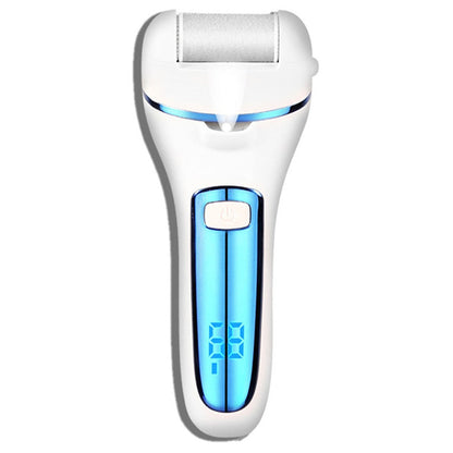 Electric Foot File Callus Remover with 10-Piece Pedicure Tool Set - White