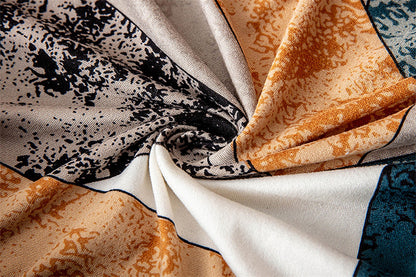 Dining Chair Cover Stretch Cushion Slipcover Seat Cover Washable Protector Removable Washable Chair Seat Cover-Color puzzle