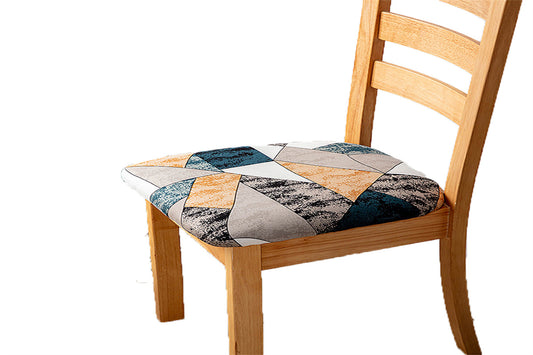 Dining Chair Cover Stretch Cushion Slipcover Seat Cover Washable Protector Removable Washable Chair Seat Cover-Color puzzle