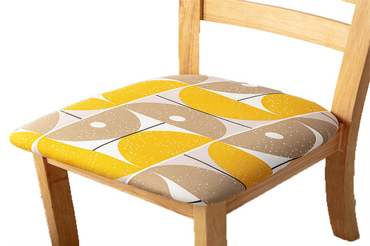 Dining Chair Cover Stretch Cushion Slipcover Seat Cover Washable Protector Removable Washable Chair Seat Cover-Windmill