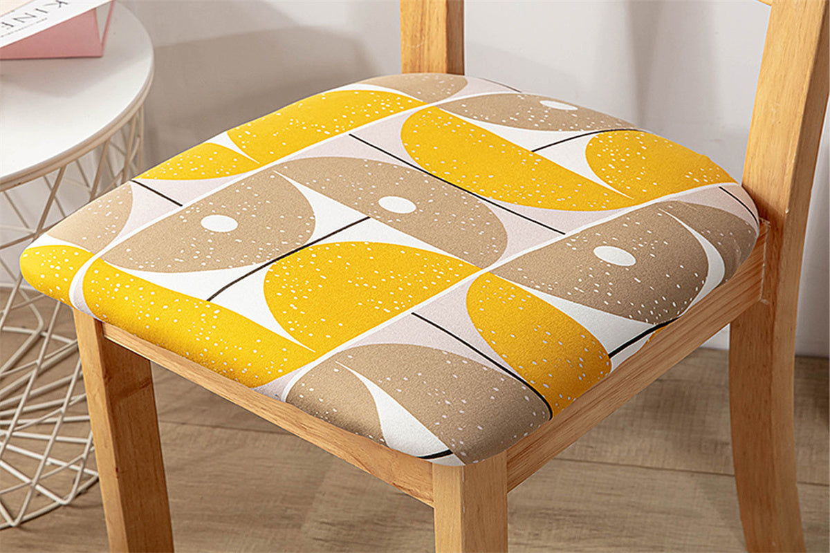 Dining Chair Cover Stretch Cushion Slipcover Seat Cover Washable Protector Removable Washable Chair Seat Cover-Windmill