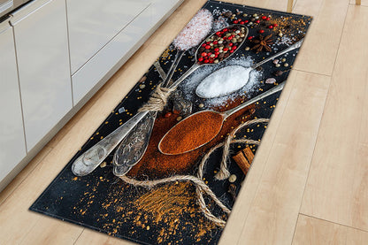 Spice Cooking Kitchen Rugs Anti-fatigue Standing Waterproof Non Slip-Style 1