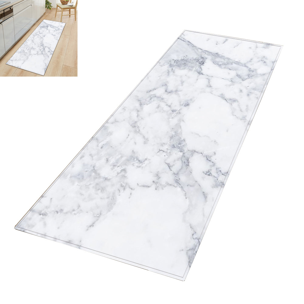 Small Area Rug Washable Entryway Doormat Throw Kitchen Bedroom Bathroom Floor Carpet-Gray