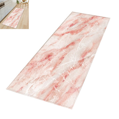Small Area Rug Washable Entryway Doormat Throw Kitchen Bedroom Bathroom Floor Carpet-Pink