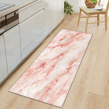Small Area Rug Washable Entryway Doormat Throw Kitchen Bedroom Bathroom Floor Carpet-Pink