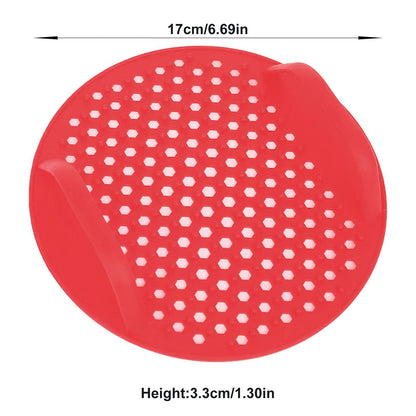 Air Fryer Silicone Liners Pots For Baking Roasting Microwave Non-stick Reusable Pot Mat-Red