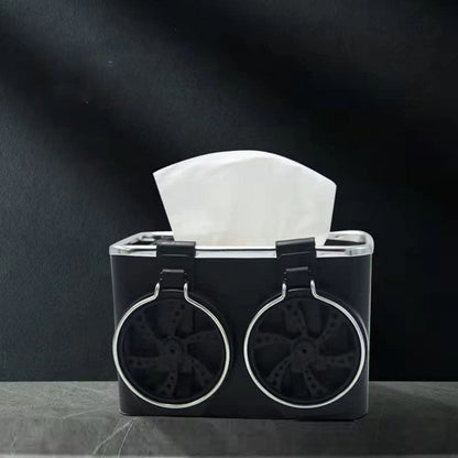 Multifunctional Car Armrest Storage Box with 2 Water Cup Holder