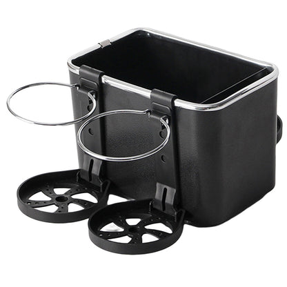 Multifunctional Car Armrest Storage Box with 2 Water Cup Holder