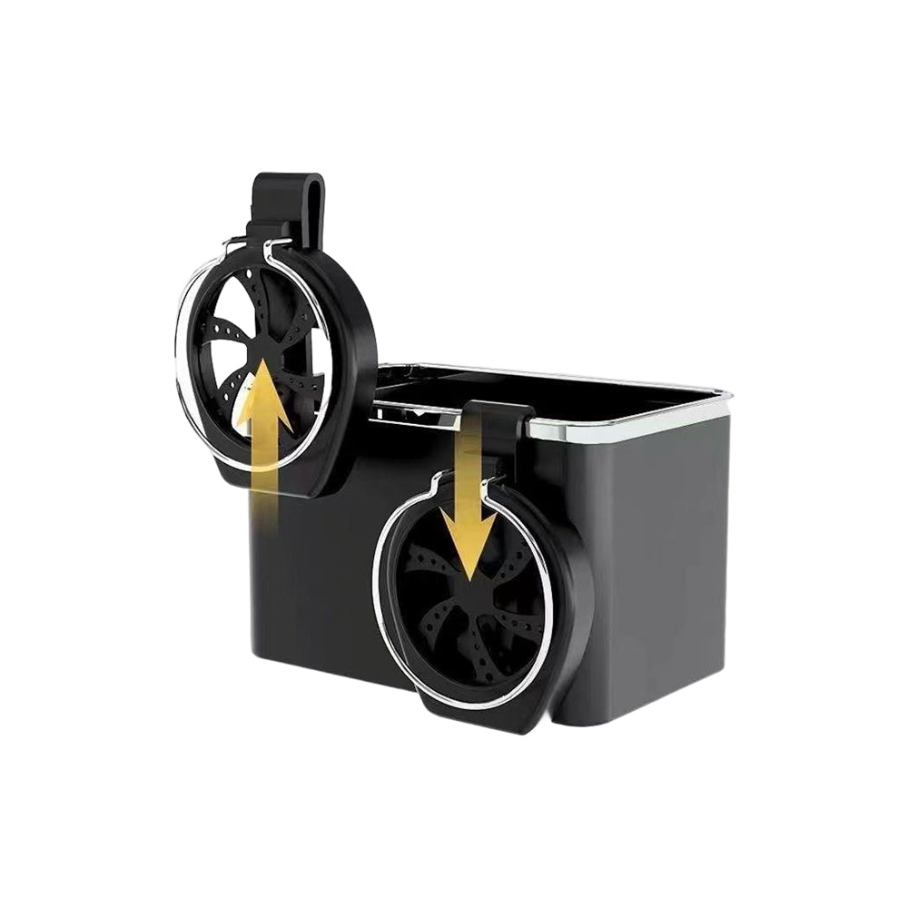 Multifunctional Car Armrest Storage Box with 2 Water Cup Holder