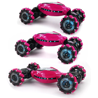 Toy Remote Hand Control Watch Gesture Sensor Twist Car Toy USB Charging Car Toy - Red