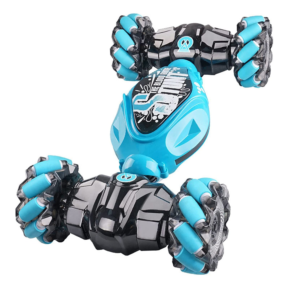 Toy Remote Hand Control Watch Gesture Sensor Twist Car Toy USB Charging Car Toy - Blue