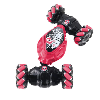 Toy Remote Hand Control Watch Gesture Sensor Twist Car Toy USB Charging Car Toy - Red