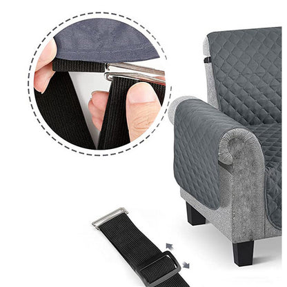 Sofa Cover Waterproof Reversible L Shaped Sofa Cover Sectional Couch Chaise Lounge Covers for Kids Pets-Khaki