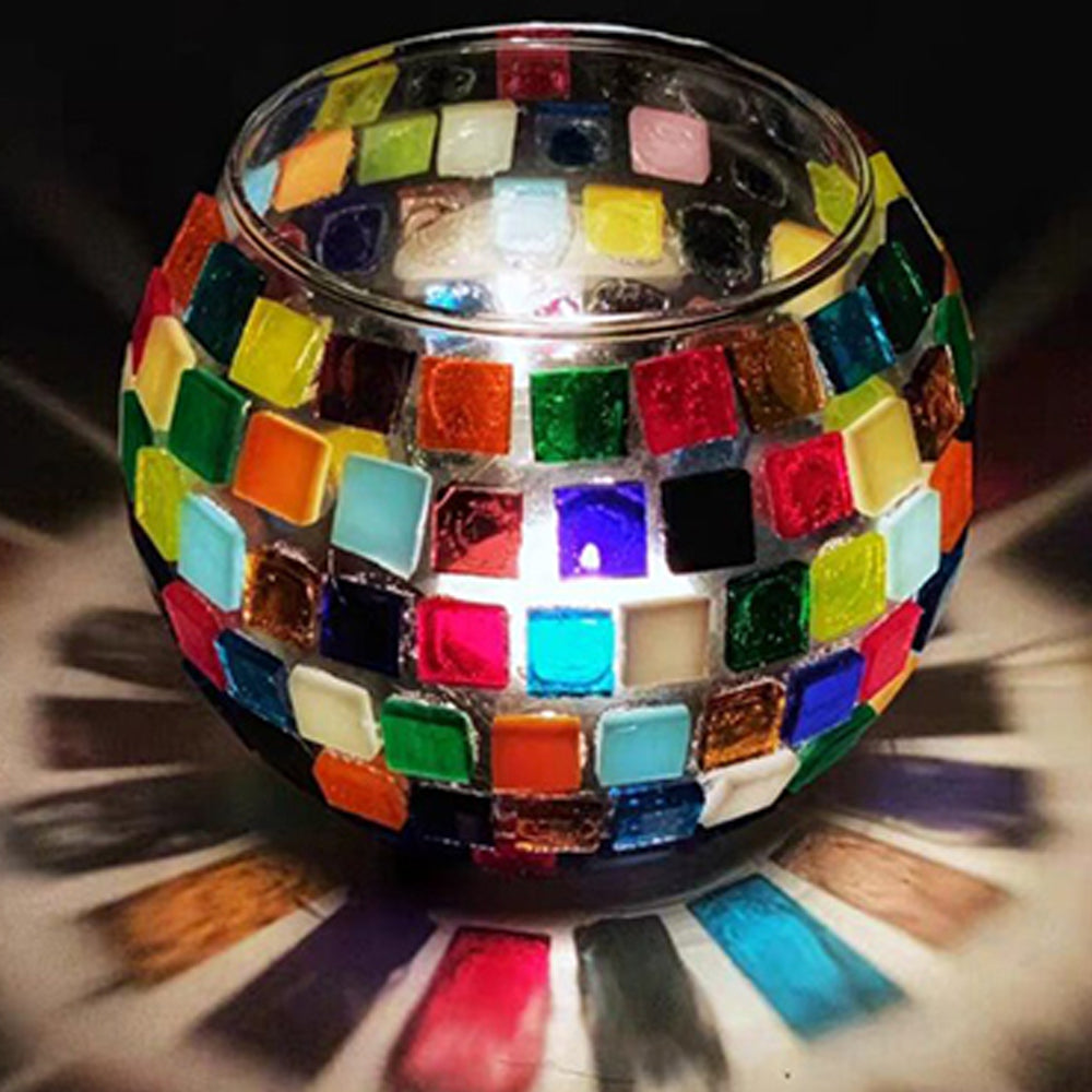 250Pcs Tiles Mosaic Stained Glass Pieces Colored For Art Craft