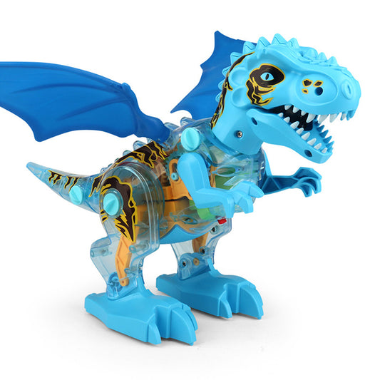Toy Dinosaur Toys Electronic Walking Dinosaur with Spray and Lighting - Blue