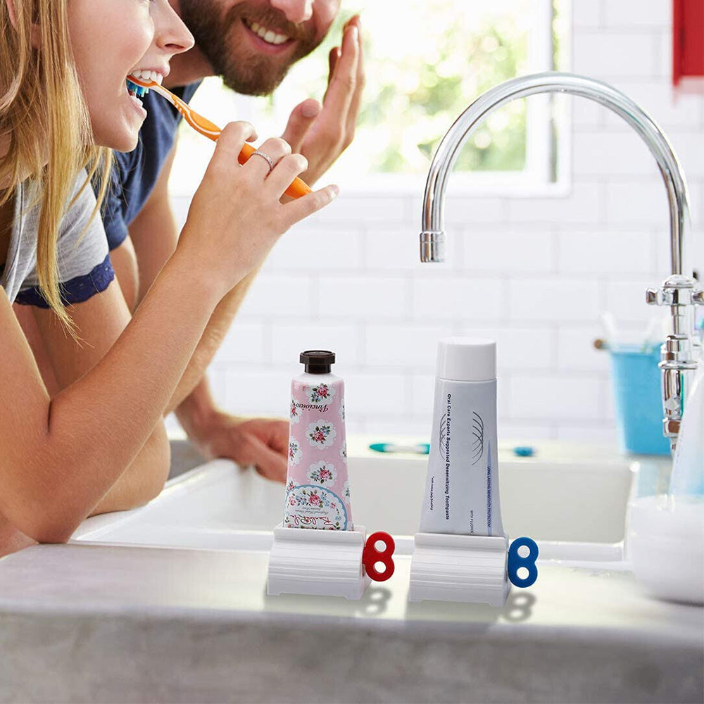 6Pcs Toothpaste Squeezers Easy Stand Rolling Dispenser Holders