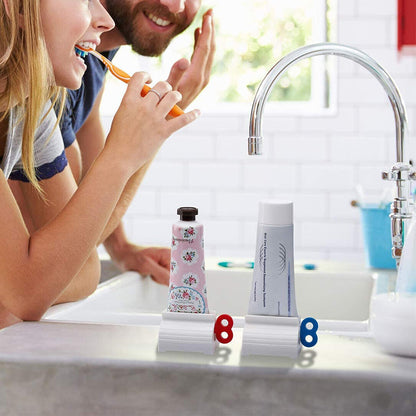 6Pcs Toothpaste Squeezers Easy Stand Rolling Dispenser Holders