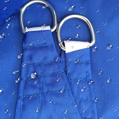 Sun Shade Sail Canopy Water Resistant Shade Cloth UV Block Sunshade Fabric for Outdoor Patio Garden -Blue