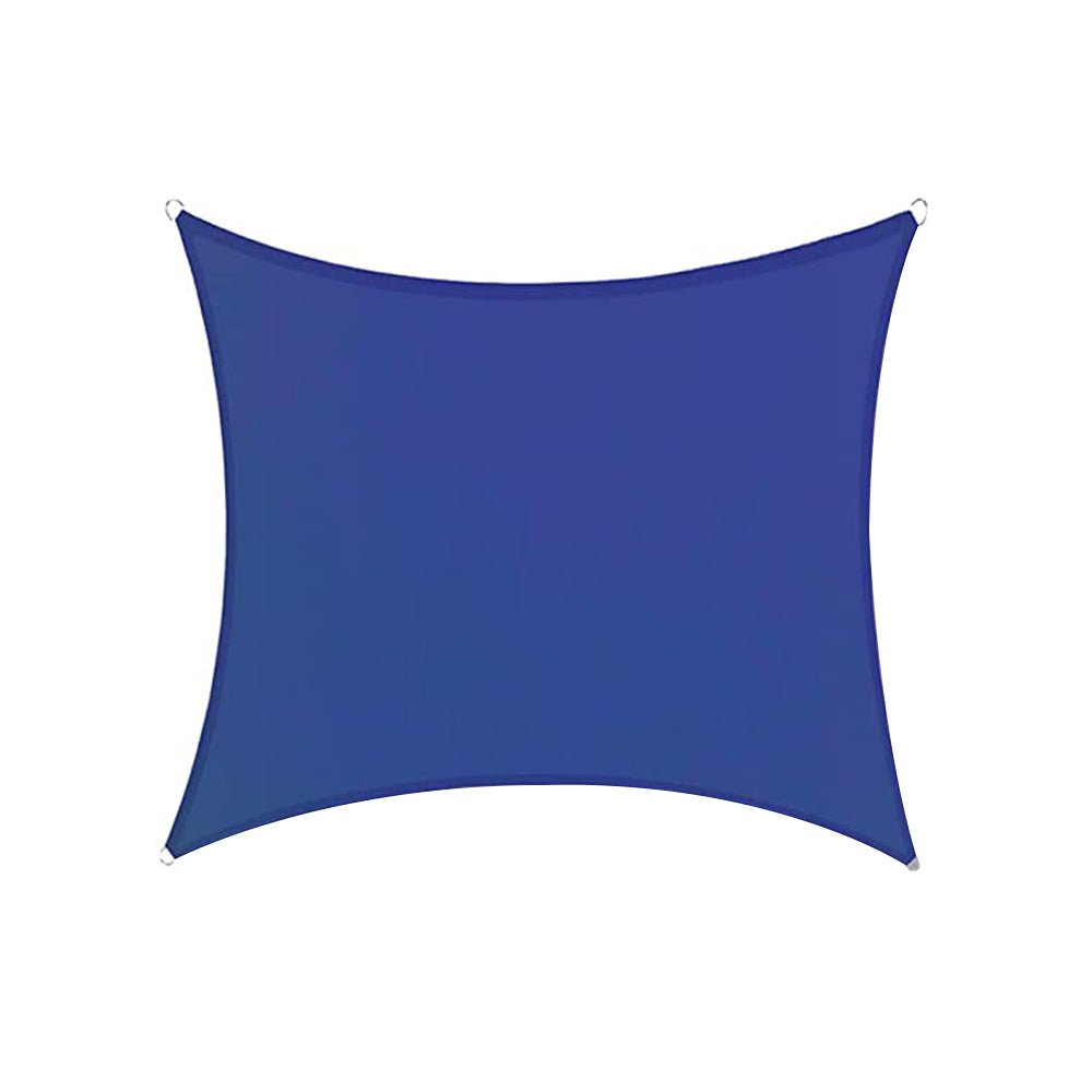 Sun Shade Sail Canopy Water Resistant Shade Cloth UV Block Sunshade Fabric for Outdoor Patio Garden -Blue