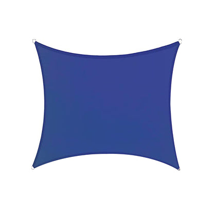 Sun Shade Sail Canopy Water Resistant Shade Cloth UV Block Sunshade Fabric for Outdoor Patio Garden -Blue