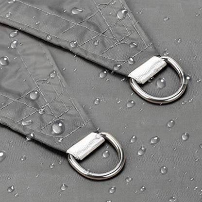 Sun Shade Sail Canopy Water Resistant Shade Cloth UV Block Sunshade Fabric for Outdoor Patio Garden -Grey