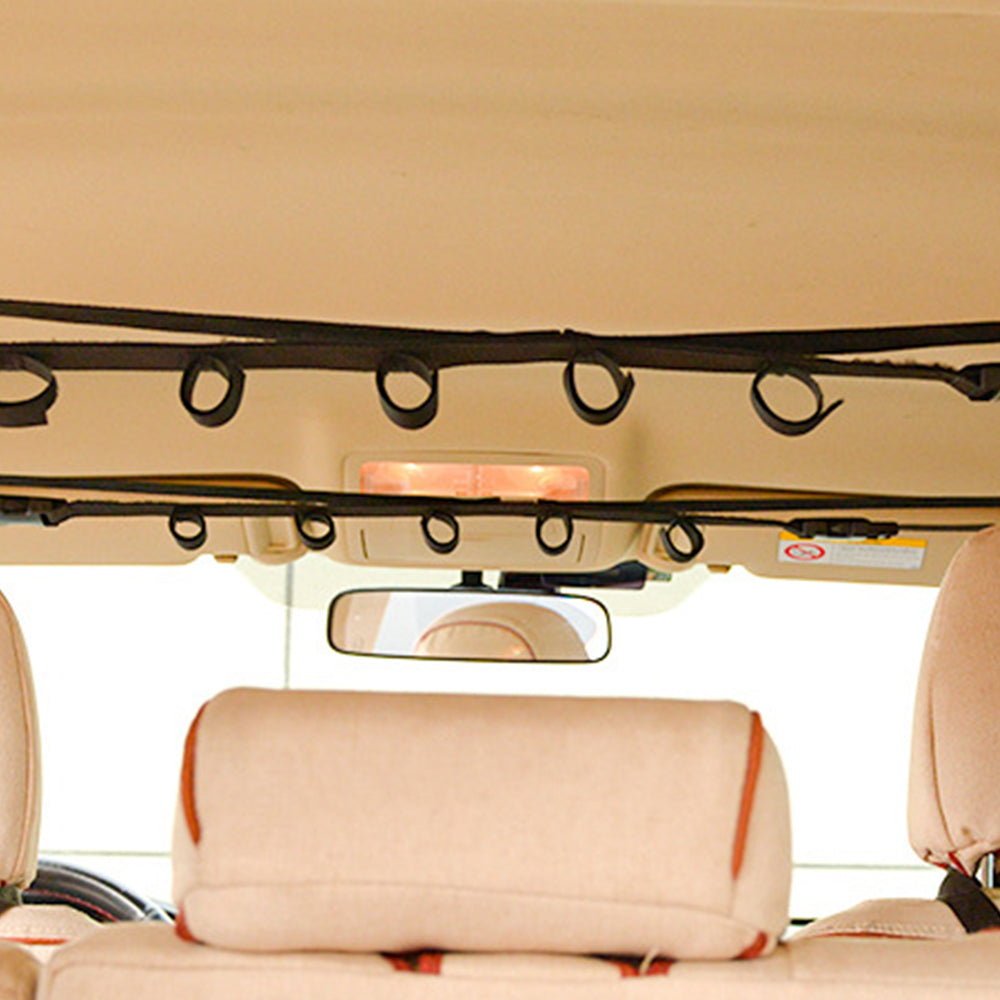2pcs Set Car Fishing Rod Strap Fishing Rod Storage Rack Rod Carrier Holders