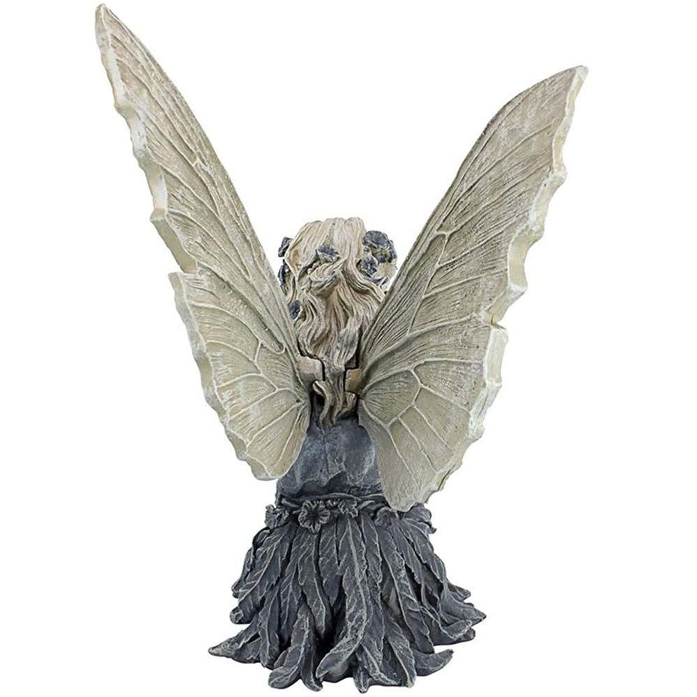 Garden Sitting Fairy Resin Statue Bird Feeder Angel Fairy Statue Figurine Yard Decoration