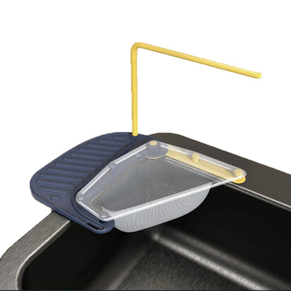 Triangular Kitchen Sink Strainer Vegetable Fruit Drainer with 50 Mesh Bags