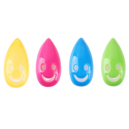8 PCS Smile Face Toothbrush Cover Holder with Suction Cup