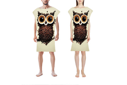 Hooded Beach Towel Unisex  Changing Robe Quick Dry Towel-Owl