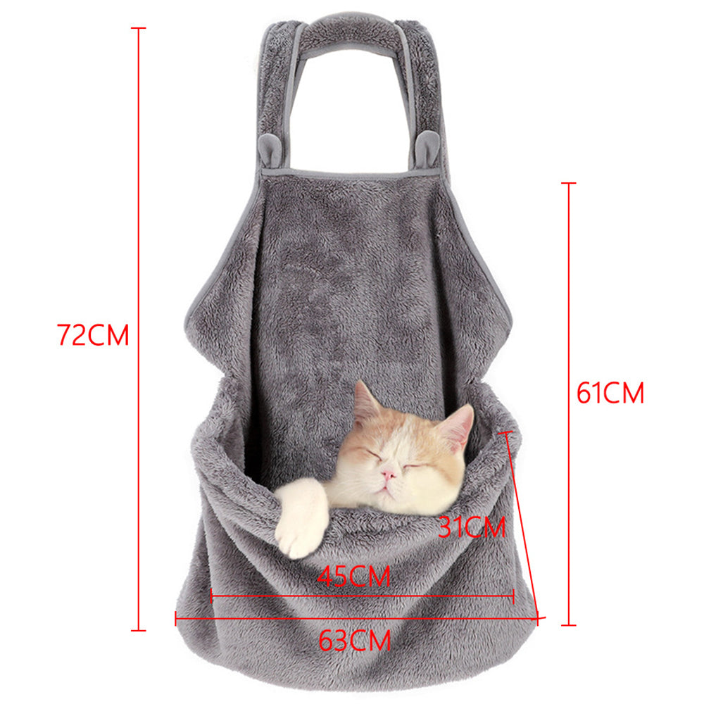 Pet Carrier Bag Pet Small Dog Cat Sling Apron Accompany Sleeping Bag Blanket with Pocket