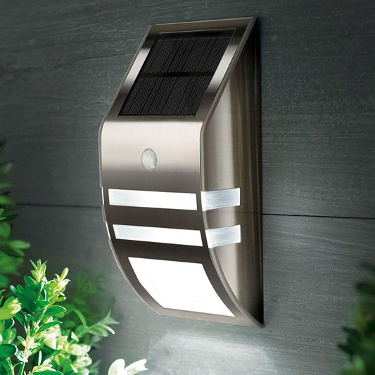 Solar Wall Light Wireless Motion Sensor Solar 2 LED Wall Garden Light