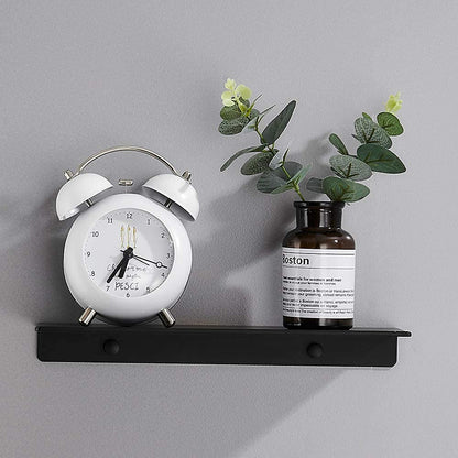 Floating Storage Shelves Wall Mounted Holder Rack for Bathroom Kitchen -Black