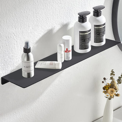 Floating Storage Shelves Wall Mounted Holder Rack for Bathroom Kitchen -Black