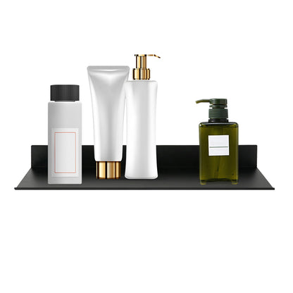 Floating Storage Shelves Wall Mounted Holder Rack for Bathroom Kitchen -Black