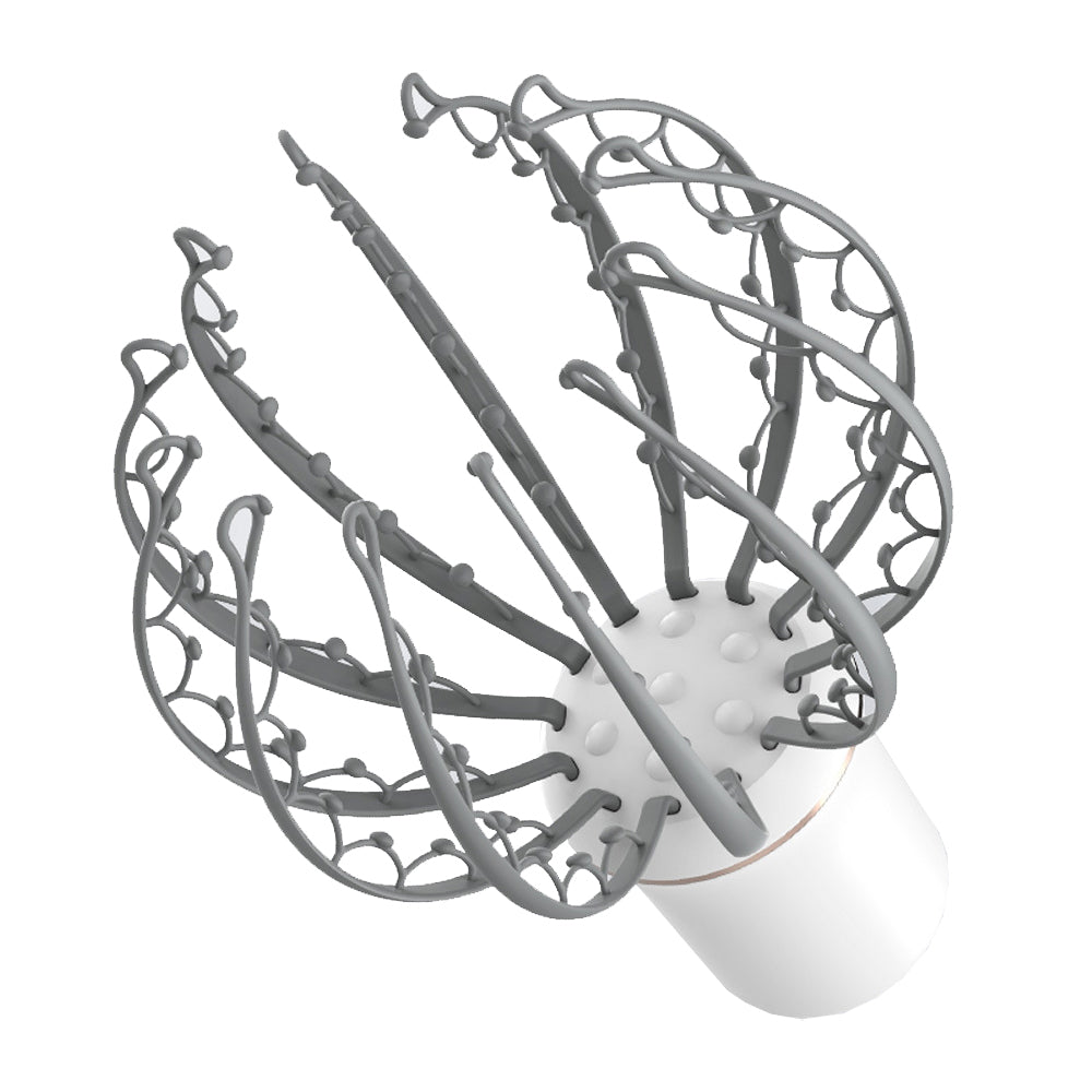 Head Scalp Massager Electric Octopus Claw Scalp Massage Tool Portable Muscle Relaxation Equipment -Grey