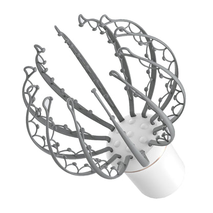 Head Scalp Massager Electric Octopus Claw Scalp Massage Tool Portable Muscle Relaxation Equipment -Grey