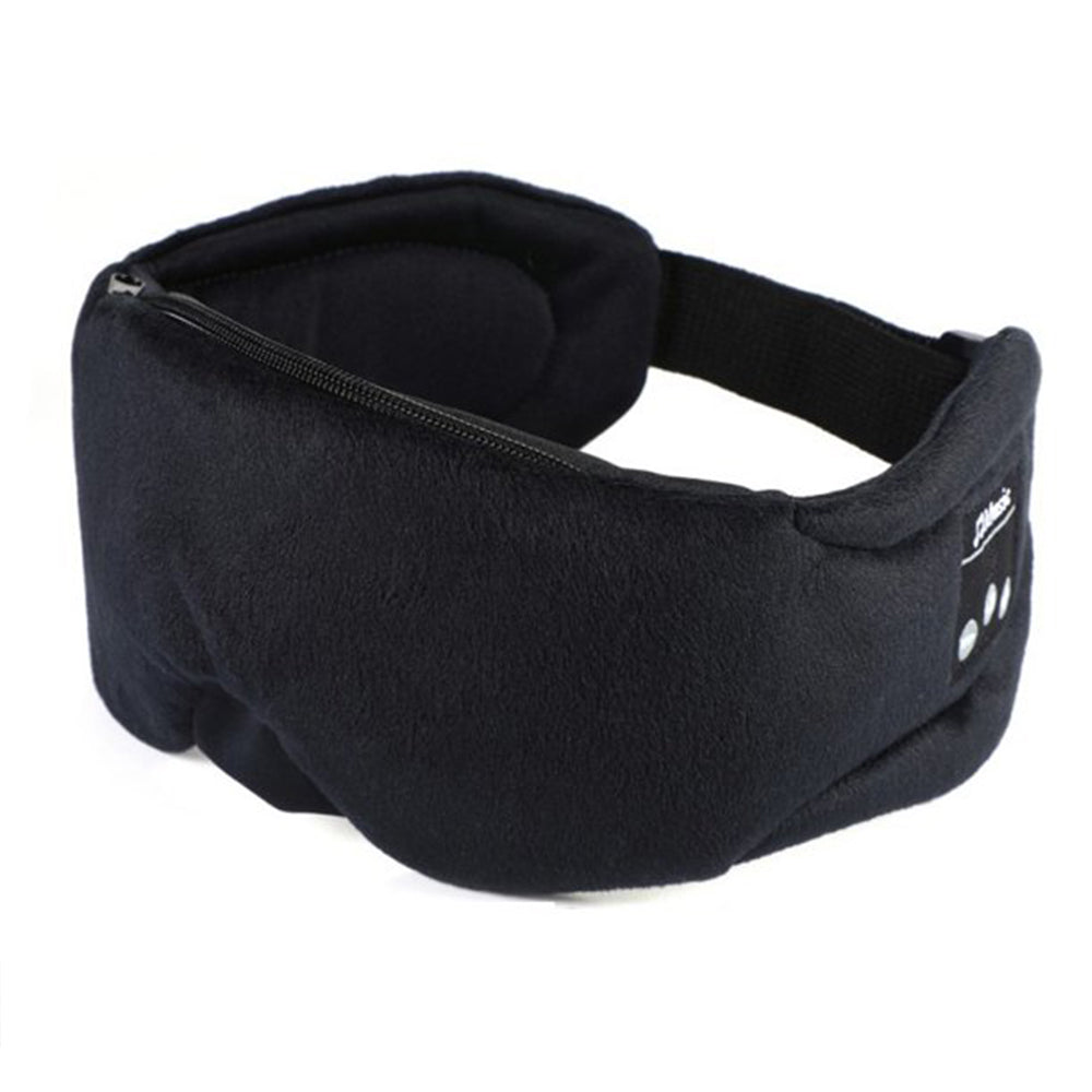 Sleep Headphones Eye Mask 2pcs Sleep Headphones 3D Bluetooth 5.0 Headband Noise Cancelling Sleeping Headphones -Black