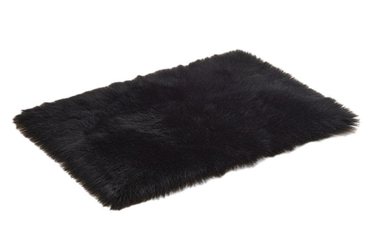 Soft Modern Indoor Shaggy Area Rug for Bedroom Livingroom Home Decorative-Black