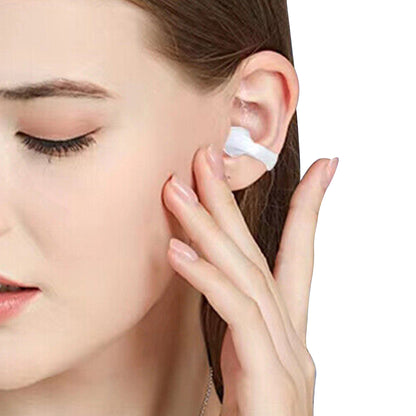 Wireless Headphones Wireless Earbuds Wireless Bluetooth Headphones Ear Clip Earphones Sports Earbuds With LED Power Display Charging Case -White