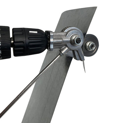 Electric Drill Plate Cutter DIY Metal Drill Attachment for Cutting Iron Steel -Silver