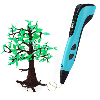 Toy 3D Printing Pen DIY Drawing Pen for kids Adult Creatived Toy 10 Colors-Blue