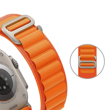 Alpine Loop Watch Band Strap Compatible Sport Soft Watch Band  with Apple iWatch-Orange