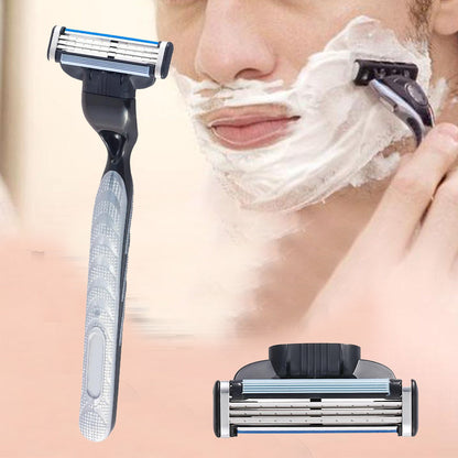 Set of 8 Pcs Beard Shaving Replacements for Gillette Fusion 3 Series Razor Shaving 3-Layer Blades Shaver Refill Cartridges