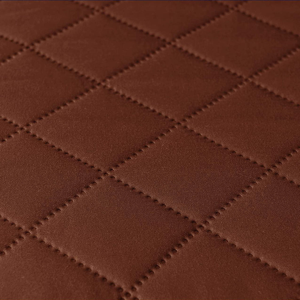 L Shaped Sectional Sofa Chaise Lounge Slipcover Sofa Protector -Coffee